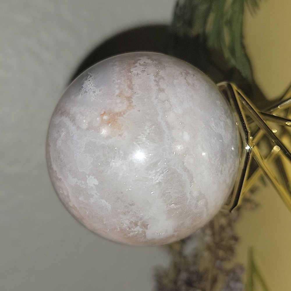 Pink Amethyst Sphere Natural Gemstone Crystal Gift Bohemian New